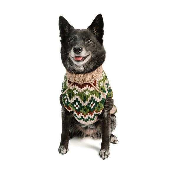 Chilly Dog Ragg Wool Fairisle Dog Winter Sweater Sizes XXS-XXXL - Picture 3 of 6